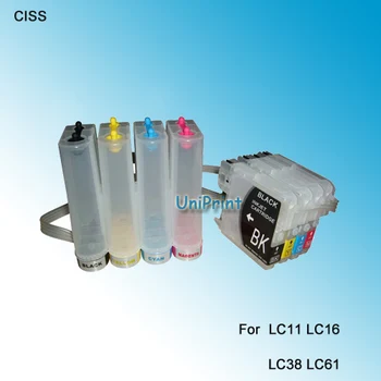 IKI CISS Nvs ink tank CISS už Brolis LC38 LC67 LC980 lc1100 MFC-6490W,MFC250C,MFC-290C,MFC-490CW,DCP-145
