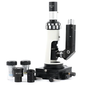 1/set Pramonės Kišeninis Nešiojamas Metalografines Mikroskopu Priartinimas 100X-400X Poliarizaciniai Šviesos Mikroskopu + Magnetinis pagrindas poliarizuotos šviesos reguliatorius