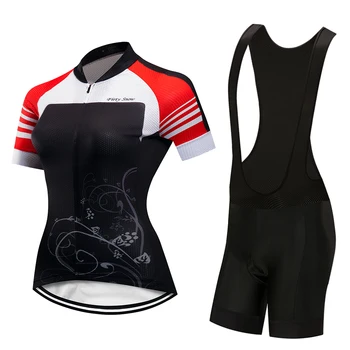 2021 dviračių džersis nustatyti, Pro gelio padas kelnes Vasaros moterų kombinezonai su antkrūtiniais trumpas dviračių drabužių komplektas mtb maillot dviratį drabužius suknelė dėvėti kostiumą