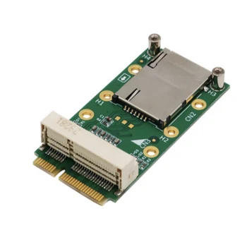 Mini PCI-E Adapterį Kortelės mPCIe SIM Kortelės Lizdas, 3G 4G Modulio Savarankiškai elastinga lošimo Pratęsimas/WWAN LTE/GPS Kortelė Desktop Laptop