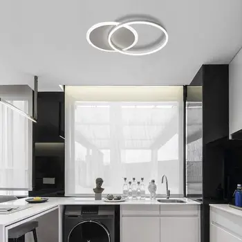 Ganeed Modernus Žiedas aplink Lubų Šviesos 37W LED Flush Mount Šviesos Rungtynių 6500 šaltai Balta Apšvietimo Gyvenamasis Kambarys, Virtuvė,