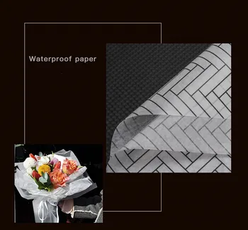 20pcs vandeniui vaškinio popieriaus pakavimo popieriaus gėlių puokščių pakavimas 60*60cm šiaurės audinių amatų popieriaus vestuves dovanų pack