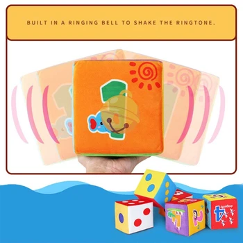 Tėvų-vaikų Interaktyvus Žaidimas Pliušinis Sponge Taškų Skaičių Modelis Kauliukai su Bell Vaikų Nušvitimą Švietimo Žaislas Vaikams Created