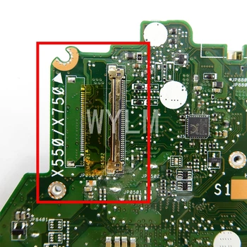 X550ZE FX7600P CPU, motininę Plokštę, Skirtą ASUS VM590Z A555Z X555Z X550ZE X550Z X550 K550Z K555 Nešiojamas Mainboard DDR3 Testuotas