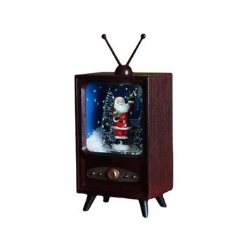 Kalėdinių Namų Puošybos Mini Retro Nutolimas Sniego Ruda Muzikos TV Išskirtinį Dovana Vaikams Draugas Laisvalaikis Šventė