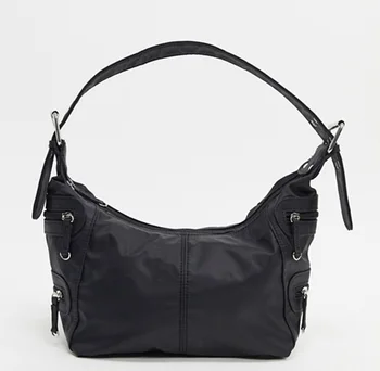 Mados moterų maišas batono mažas nailono pečių maišą juoda moterų vintage rankinukas atsitiktinis pavasario vasaros r2655