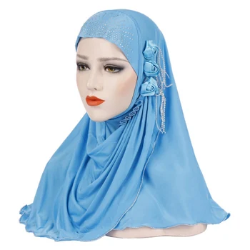Bžūp Wrap Islamo Ponios Galvos Skara Galvos Apdangalai Musulmonišką Hidžabą Vidinis Skara Skara Ramadanas Arabų Amira Skarelė Naujas
