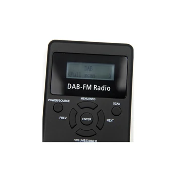 Coolvox DA-839 Nešiojamų DAB+ / FM RDS Radijo Kišenėje Skaitmeninio Apdorojimo Imtuvas su Įkraunama Baterija & Ausinių