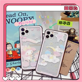 Japonų Anime, Mano melodija Grūdintas stiklas telefono dėklas skirtas iphone 11 Pro Max 7 8 plus X XR XS MAX Nedaug dviejų žvaigždžių aišku, padengti