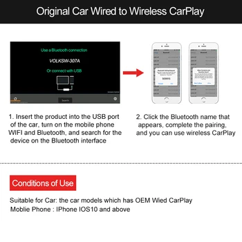 Carlinkit 2.0 CarPlay Belaidžio Audi A1 A3 A4 A5 A6 A7 A8 Q2 Q3 Q5 Q7 S4 MMI Carplay2Air Adapteris Aktyvatorius USB Raktą 