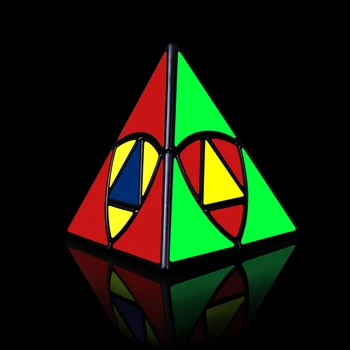 QiYi Pyramindcube Magic Cube Vaikams Dovanų 2020 Naujų Atvežimas - Juoda