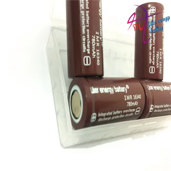 Litro energijos baterijos 2vnt RCR 123 16340 780mAh 3.7 V, Li-ion Įkraunama Baterija su Mažmeninės Pakuotės Nešiojamas Baterijas