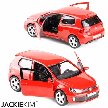 Aukštos modeliavimo 1:36 masto Golf GTI lieti traukti atgal, automobilių diecast metal modelis transporto priemonės modelį, vaikai žaislų kolekcija nemokamas pristatymas