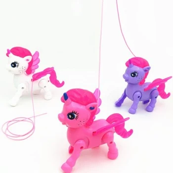 Elektros Pavadėlio Vienaragis Žaislas Augintiniui Su Šviesos Muzika Pavadėlio Pegasus Gyvūnų Lėlės Žaislas Pėsčiomis Lėlės Arklys Su Sparnais Vaikams, Žaislai