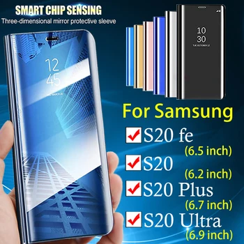 Case for Samsung Galaxy S20 FE Padengti Ultra Plus 5g S20Ultra S20plus Samsungs20 Tikėjimo 20plus Veidrodis, Flip Stovėti Apsaugos Bamperis