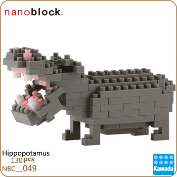Kawada Naujas Nanoblock Begemoto NBC-049 130 Pce Diamond Mini Mikro Blokai Kūrybiniai Žaislai Vaikams, Level2