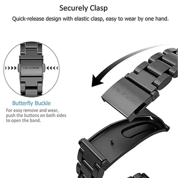 Mi Juosta 5 Dirželis Metalo Apyrankė Xiaomi Mi Juosta 5 NFC Pasaulio Versija Dirželiai Nerūdijančio Plieno Watchband Už Miband Smart Žiūrėti