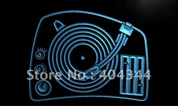 LF159 - DJ Turntable Maišytuvas Muzikos Suktuko LED Neon Light Pasirašyti namų dekoro amatai