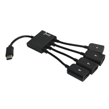 Tipas-C 4 Port Micro USB 