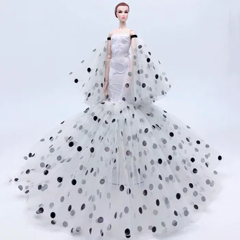 Polka Undinė Mados Lėlės Drabužius Barbie Lėlės Suknelė Komplektus Slidinėti Šalis Suknelės 1/6 BJD Doll Lėlė Priedai