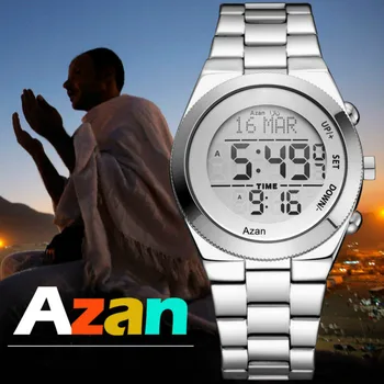 Musulmonų Azan Žiūrėti Malda Wriste Laikrodis Aukštos Elegantiškas Geriausias Musulmonų Produktų Dovanos Elektroninių Žiūrėti