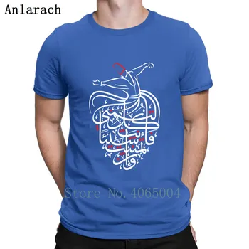 Sufism Islamo Arabų Kaligrafija Sufijų Marškinėliai Medvilnės Pagrindinio Apvalios Kaklo Užsakymą Crazy Vasaros Stiliaus Standartas Natūralių Marškinėliai
