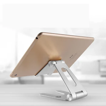Universalus Aliuminis Stovas Stalinis Laikiklis Xiaomi Mobiliojo Telefono Laikiklis iPhone Metalo Tablečių Stovas Skirtas iPad Planšetiniai Tingus Turėtojas