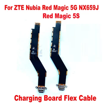 Originalus IC USB Įkroviklis Valdybos Doko Jungtis Greito Įkrovimo Flex Kabelis ZTE Nubija Raudonoji Magija 5G 5S NX659J Telefono Mokestį