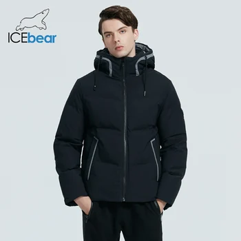 ICEbear 2020 Naujas Žiemą Storas Šiltas Vyrų Striukė Stilingas Atsitiktinis vyriški Paltai Aukštos kokybės Prekės ženklo Drabužių MWD19617I