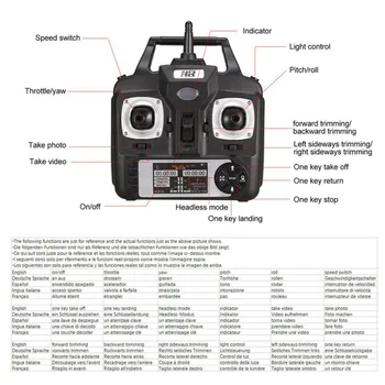 RC Kameros Drone 1080P HD WIFI FPV laikmatis Profesinės Drone su Kamera Hd Profesionalų nuotrauka Keturias ašis Sraigtasparnis
