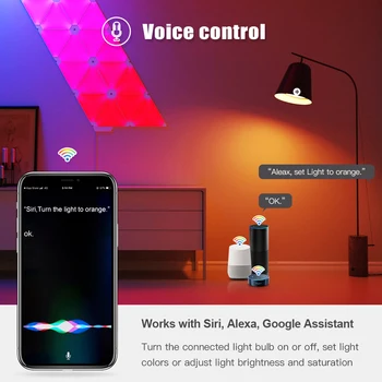 Wifi Smart LED Lemputės 12W E27 RGB CW Spalva Keičiasi Šviesos Pritemdomi LED Lempos Suderinama 