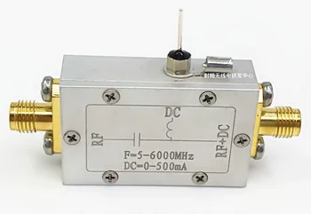 1PC 50Ω RF DC šališkumo dažnių diapazonas 10 - 6000MHz