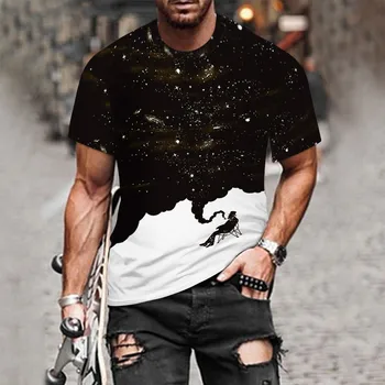 Madinga vyriški Gatvės Atsitiktinis marškinėliai Berniukams Gatvės Šokių Patogus Plonas Asmeninį Trumpas Rankovės Viršuje Cool Plus Size Vyrų#g30