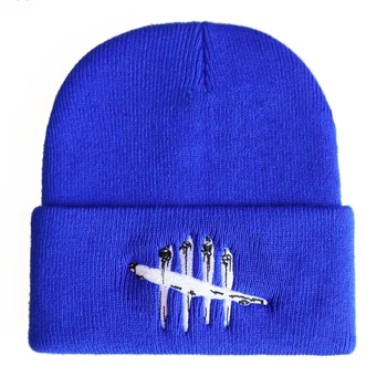 Žiemos Siuvinėjimo Megzti Skrybėlę Mirusiųjų Dienos šviesos Medvilnės Hip-hop Šiltas slidinėjimo Trikotažo Beanie Kepurė Skullie Unisex mados lauko