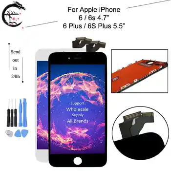 LCD Apple iPhone 6 6s Plius Pilnas LCD Ekranas Jutiklinis Skydelis skaitmeninis keitiklis Asamblėjos Pakeitimo 6G 6plus 6Splus LCD Ekranas