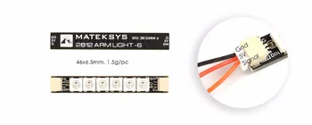 Matek Sistemų 2812 LED Valdiklis 2~6S LED Valdymo Modulis su BEC 5V & 2812ARM-4 LED Light / 2812ARM-6 Šviesos naktį Lenktynių