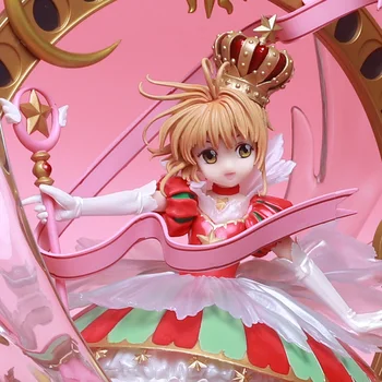 44cm Anime Cardcaptor Sakura Kinomoto Žvaigždžių Telaimina Jus PVC Veiksmų Skaičius, Anime Paveikslas Modelis, Žaislų Kolekcijos Lėlės Dovana