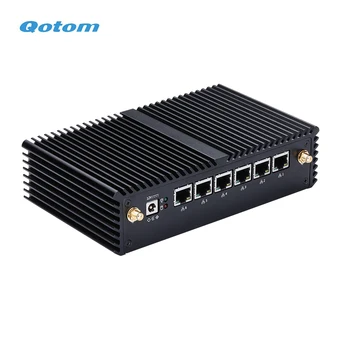 Qotom Q500G6 6 LAN Mini PC su 6-oji/7-ąją Gen Intel Celeron Core i3 i5 i7 Procesorius borto Belaidžio Namų Biuro Firewall Router