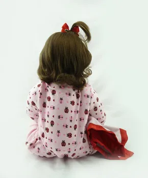 60cm, labai didelis 6-9Month atgimsta tollder Tikroviška lėlė naujagimiui Bonecas Bebe vaikas žaislas mergina silikono reborn baby doll