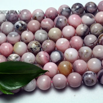 Meihan Nemokamas pristatymas (38beads/set/43g) gamtos 10mm rožinis opalas sklandžiai turas prarasti karoliukai papuošalai priėmimo dsign ar dovana