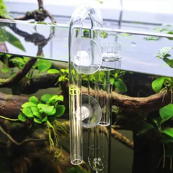 Akvariumo Vandens Filtras Mini Nano Nugara Lily Stiklo Vamzdis Pritekėjimo Srautas 13mm 17mm Vandens Augalai, Bakas Išorės Filtras Žuvų Bakas Prieigos