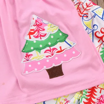 Bamblys Vaikams, Kūdikių Mergaitės Vienaragis Kalėdos Suknelė, Viršus+Medis Kelnės, Antblauzdžiai Xams Komplektus Kalėdų Drabužius Rinkinys