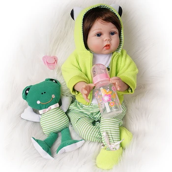 55cm Reborn Baby Lėlės 2 Komplektus Naujagimių Tikroviška Mergina Žaislai Silikono Vinilo Medvilnės Kūno Vaikams Gimtadienio Dovanos Partneris