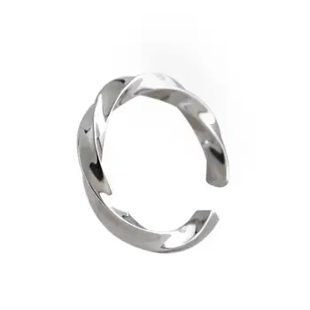 F. I. N. S 925 Sterling Silver Storas Mobius Laido Susukimo Moterų Žiedą Piršto Žiedą Korėjos Stiliaus Moteris Žiedas 925 Fine Jewelry