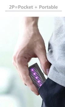 Mini nešiojamas dezinfekavimas uv-C, UV LED lempa, mobilusis telefonas trijų sąsaja prijunkite maitinimo nešiojamą dezinfekavimo nešiojamų lempos