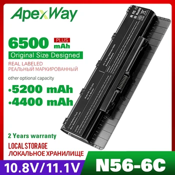 ApexWay 10.8 V Nešiojamas Baterija Asus N56VZ N56VJ N56V N56D N46 N46V N76 N76V B53A B53V F55 F45A F45U Serijos A31-N56 A32-N56