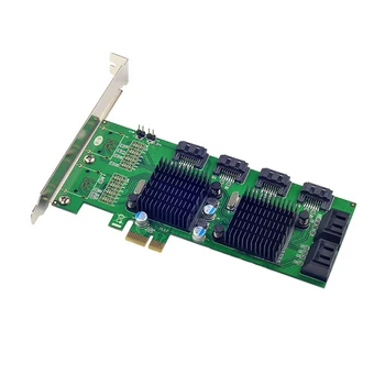PCI-E 8 Uostai SATA 3.0 6Gb/s Plėtimosi Kortelės 88SE9215+9705 Chipset už Marvell 8 sata3 PCIE