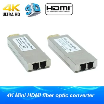 Micro USB, Mini HDMI optinio pluošto extender 300m/984ft HDMI1.4 4K*2K 3D pluošto optiniai HDMI konverteris daugiau ląstelienos OM3 Multimode kabelis