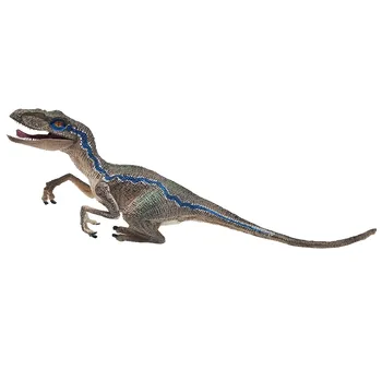15CM Ilgio Juros periodo Pasaulio Velociraptor Mėlyna Dinozaurai Žaislas Klasikinis Žaislai Vaikams Gyvūnų Modelio Veiksmų Juros periodo Parkas YE11.28