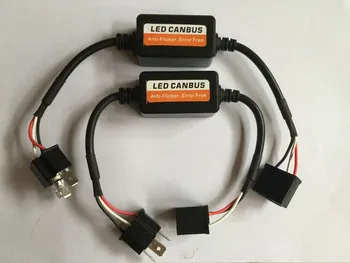 2vnt H4 LED automobilių Įspėjimo Canceller Kondensatorius Klaidų Apkrovos Rezistorius canbus LED Dekoderis H4, H7, 9006 H11 led žibintų